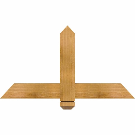 Eugene Rough Sawn Timber Gable Bracket, Western Red Cedar, 36W X 19H X 2D X 4F, 13/12 Pitch